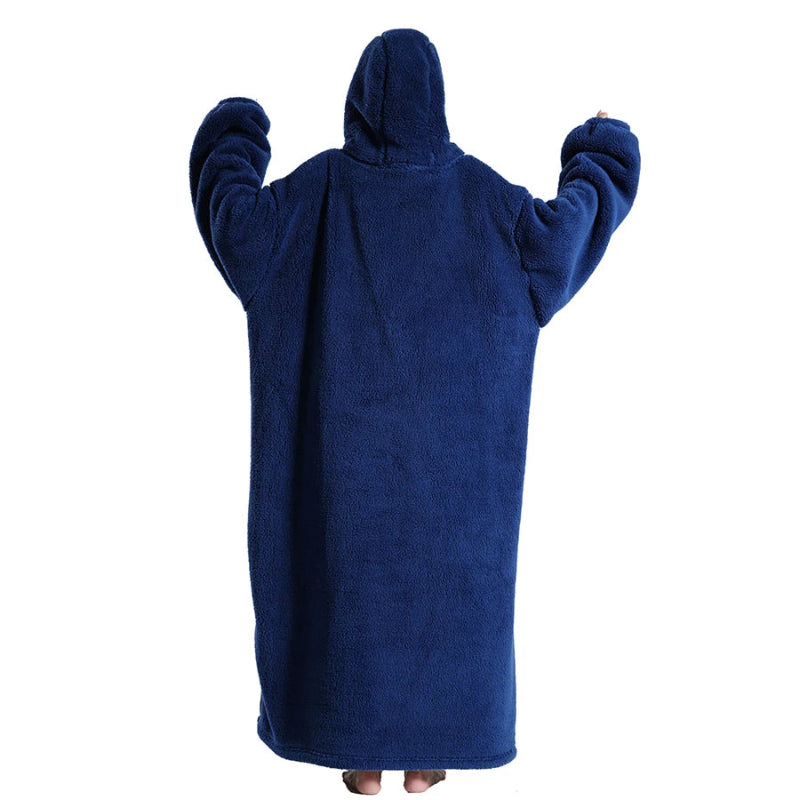 Oversized wearable blanket hoodie