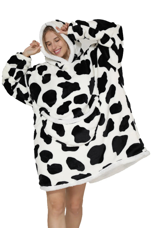Oversized Wearable Blanket Hoodie – Cosy Sherpa Comfort for Winter