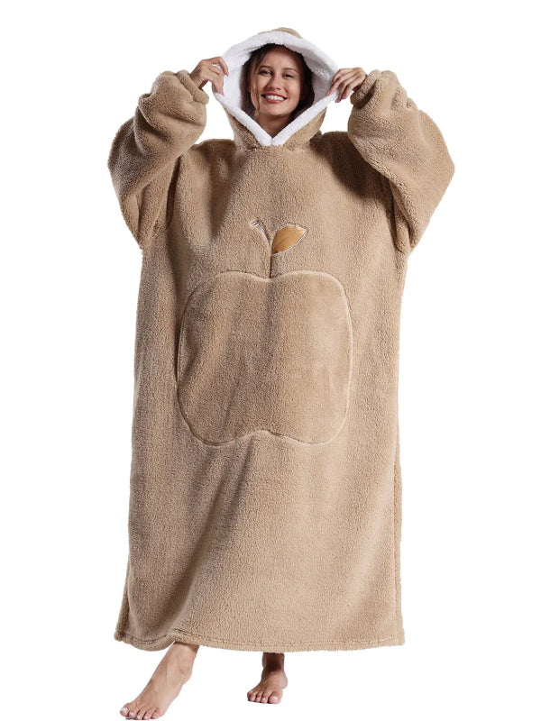 Oversized wearable blanket hoodie