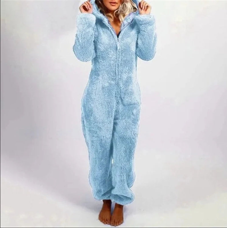 fleece-jumpsuit-soft-flannel-fabric-detail