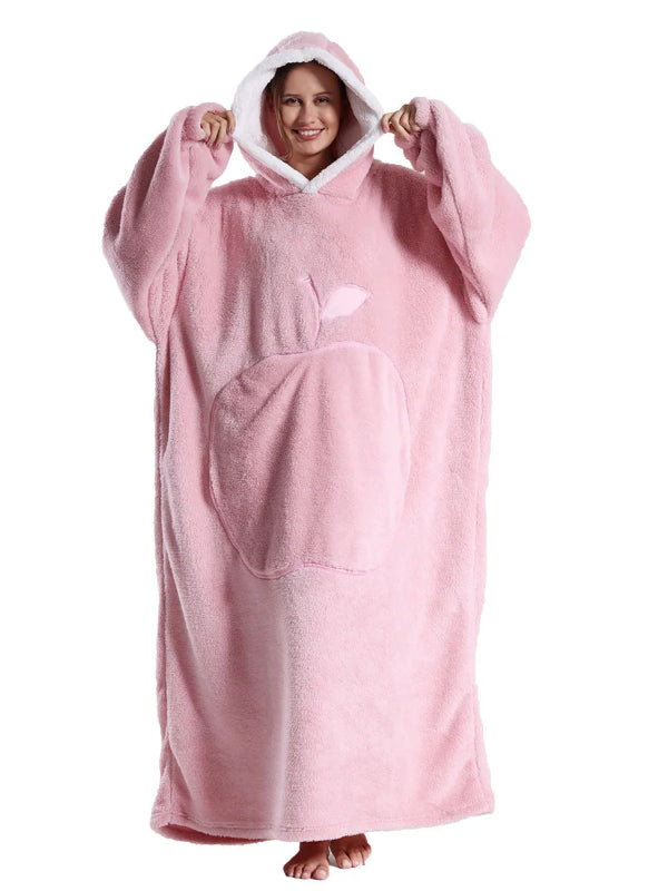 Oversized wearable blanket hoodie