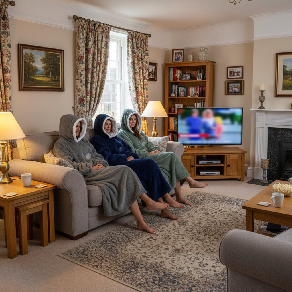 Oversized wearable blanket hoodie