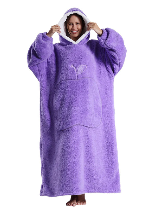 Oversized wearable blanket hoodie