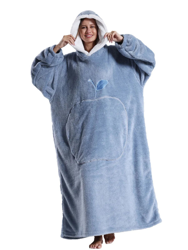 Oversized wearable blanket hoodie