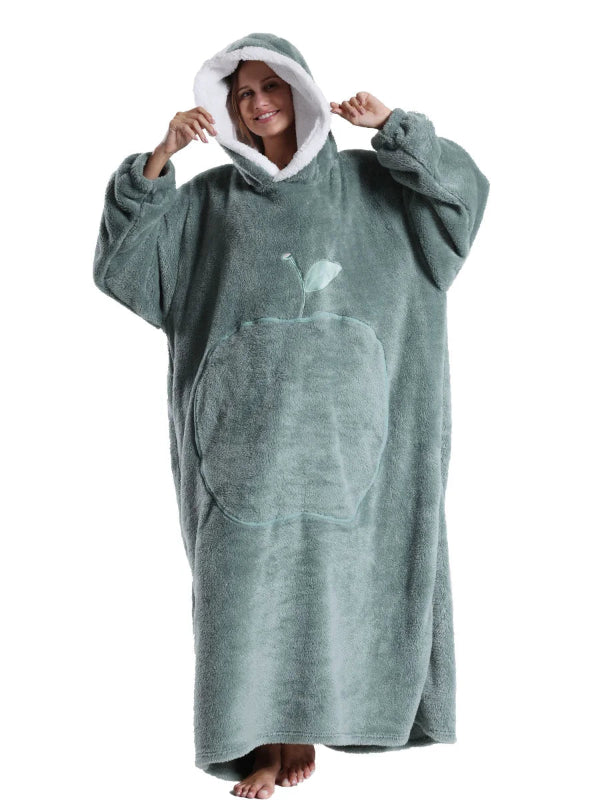 Oversized wearable blanket hoodie